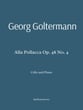 Goltermann Alla Pollacca Op 48 No 4 for Cello and Piano P.O.D cover